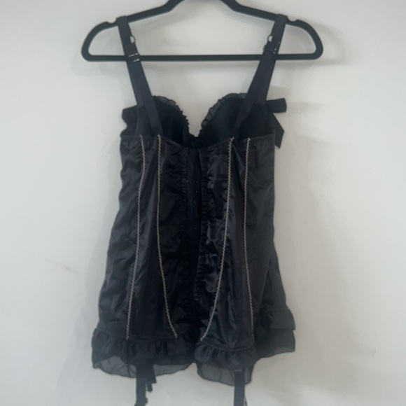 La Senza black Satin corset size Medium - Picture 5 of 12
